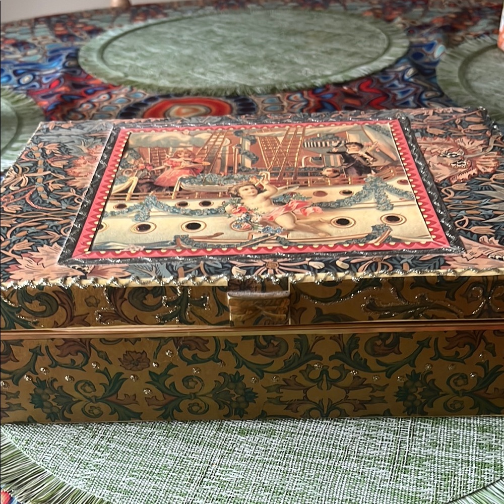 Vintage Decorative Box with Intricate Design